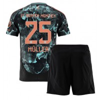 Camisa de time de futebol Bayern Munich Thomas Muller #25 Replicas 2º Equipamento Infantil 2024-25 Manga Curta (+ Calças curtas)